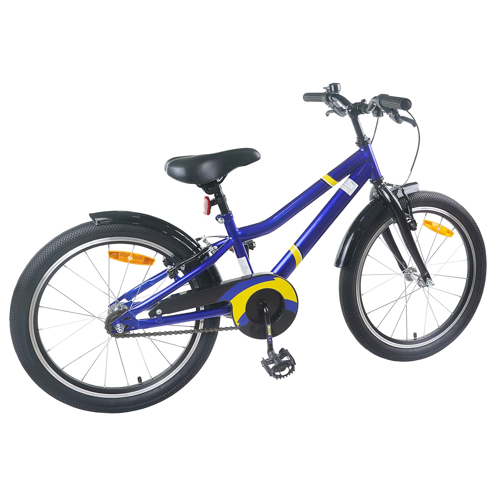 Kinderfiets 24 Inch voor 8-12 jaar oud Blauw Zwart