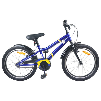 Kinderfiets 24 Inch voor 8-12 jaar oud Blauw Zwart