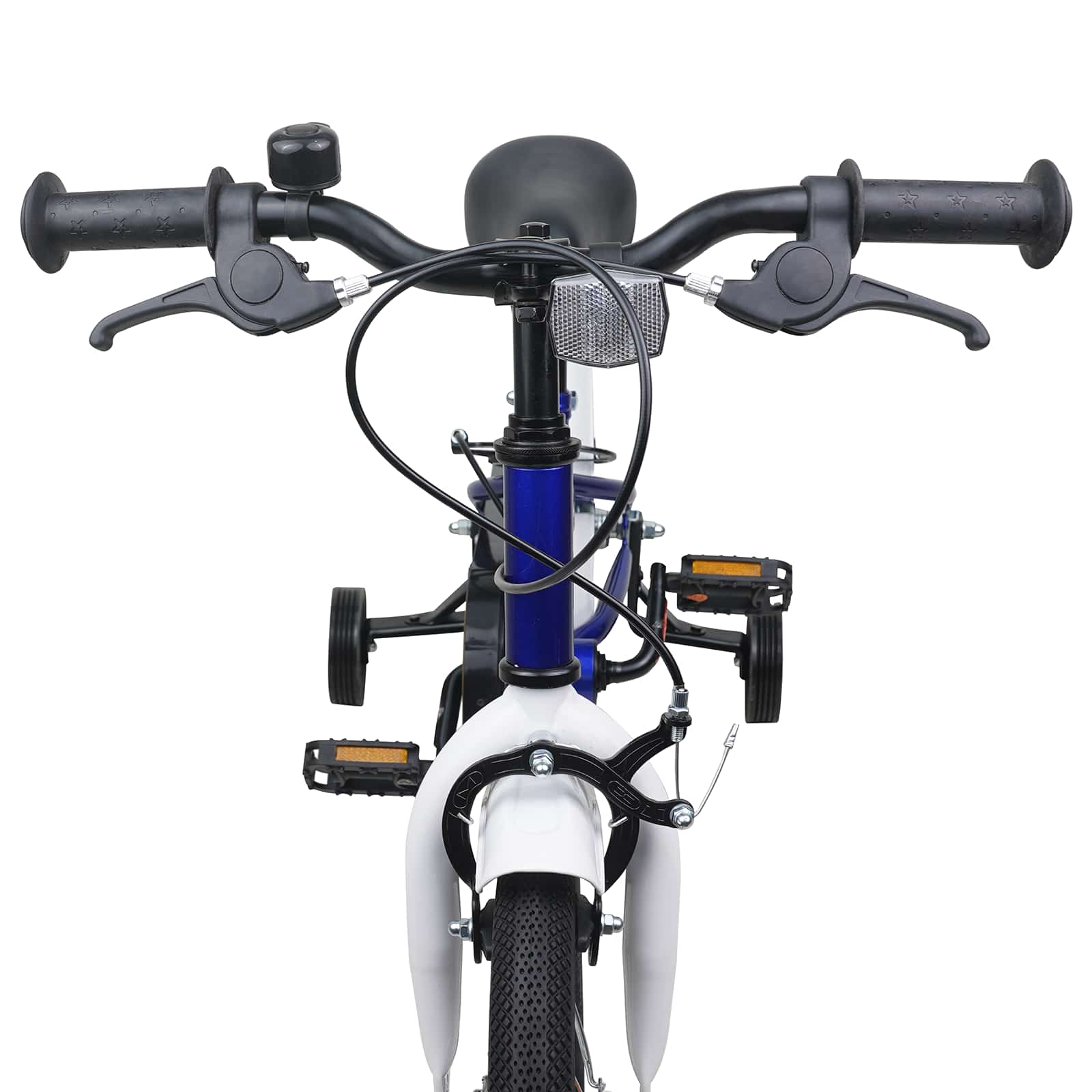 Kinderfiets 12 Inch voor 2-4 jaar oud Blauw Wit