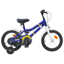 Kinderfiets 16 Inch voor 4-6 jaar oud Blauw Wit