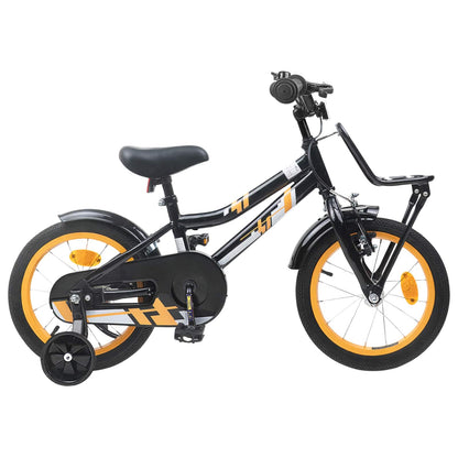 Kinderfiets 12 Inch voor 2-4 jaar oud Oranje Zwart