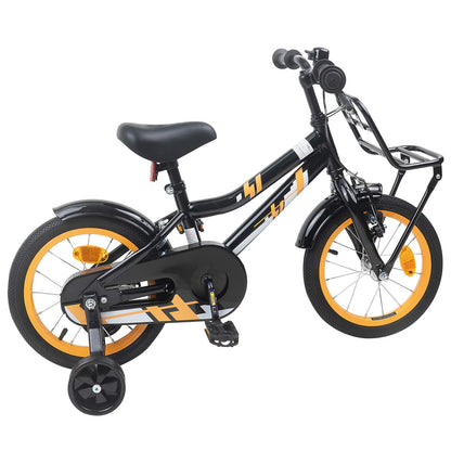 Kinderfiets 14 Inch voor 3-5 jaar oud Oranje en Zwart
