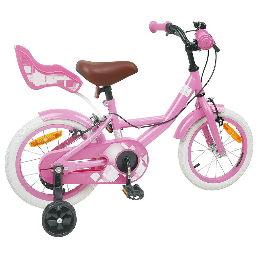 Kinderfiets 16 Inch voor 4-6 jaar oud Lichtroze