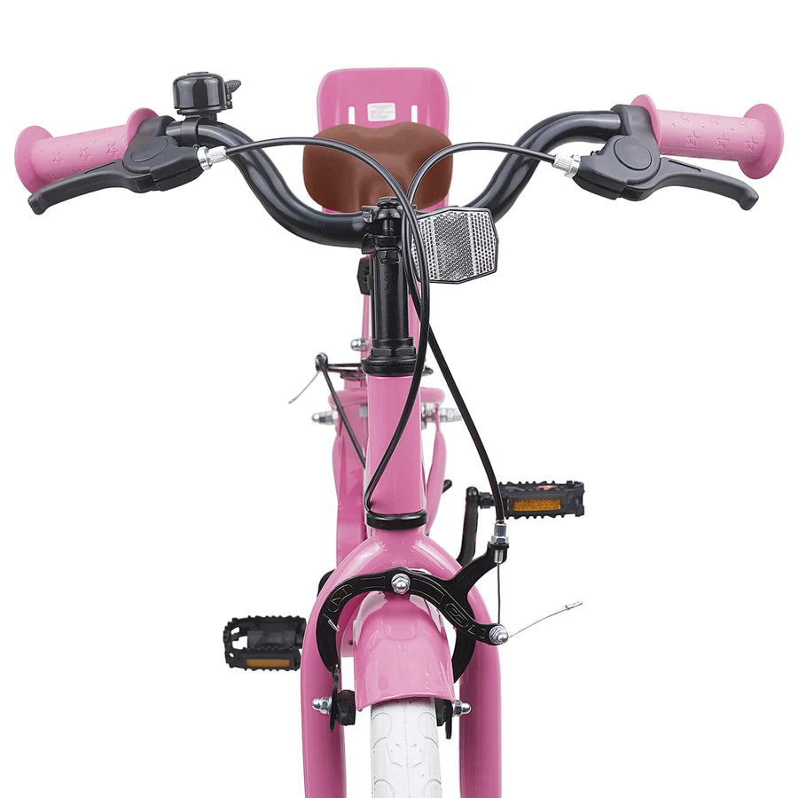 Kinderfiets 18 Inch voor 5-7 jaar Lichtroze