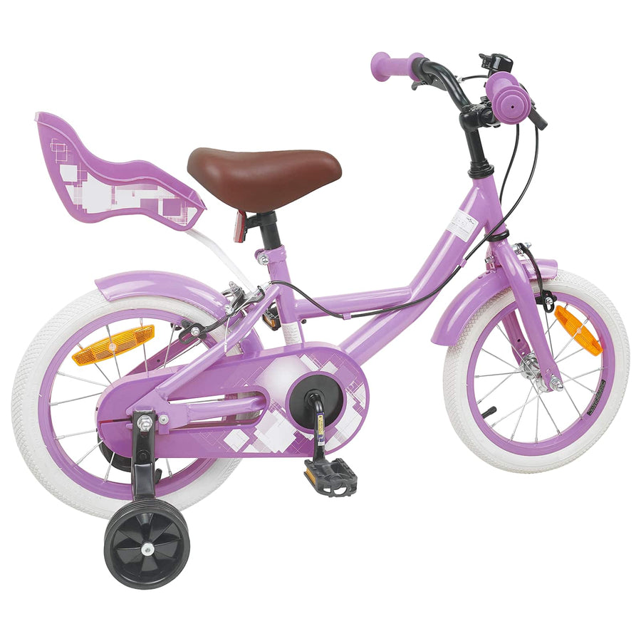 Kinderfiets 12 Inch voor 2-4 jaar oud Paars