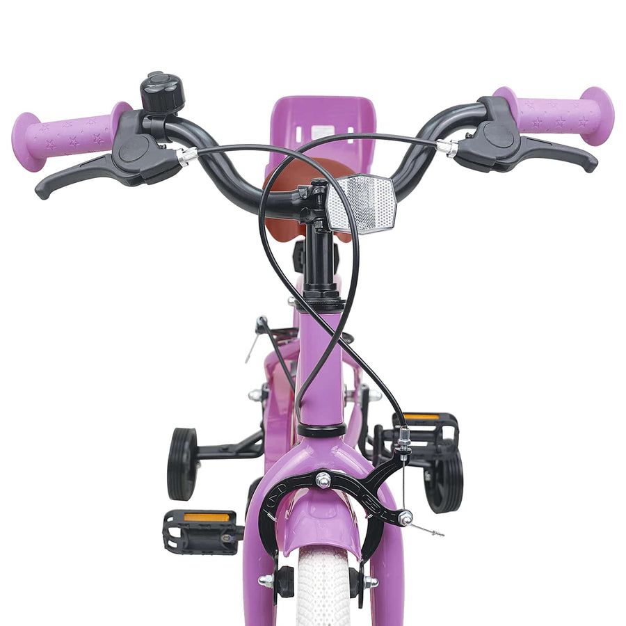 Kinderfiets 14 Inch voor 3-5 jaar oud Paars