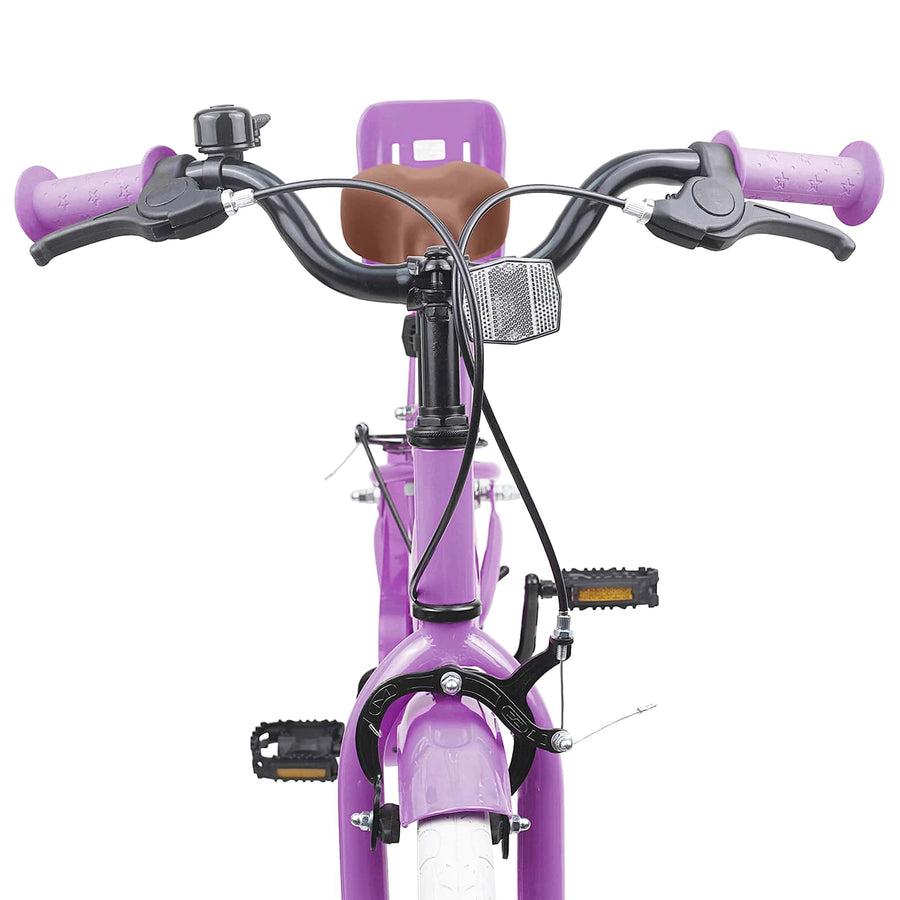 Kinderfiets 18 Inch voor 5-7 jaar Paars