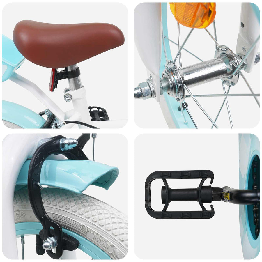Kinderfiets 14 Inch voor 3-5 jaar oud Wit