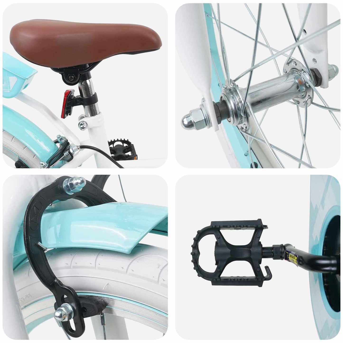Kinderfiets 18 Inch voor 5-7 jaar Wit