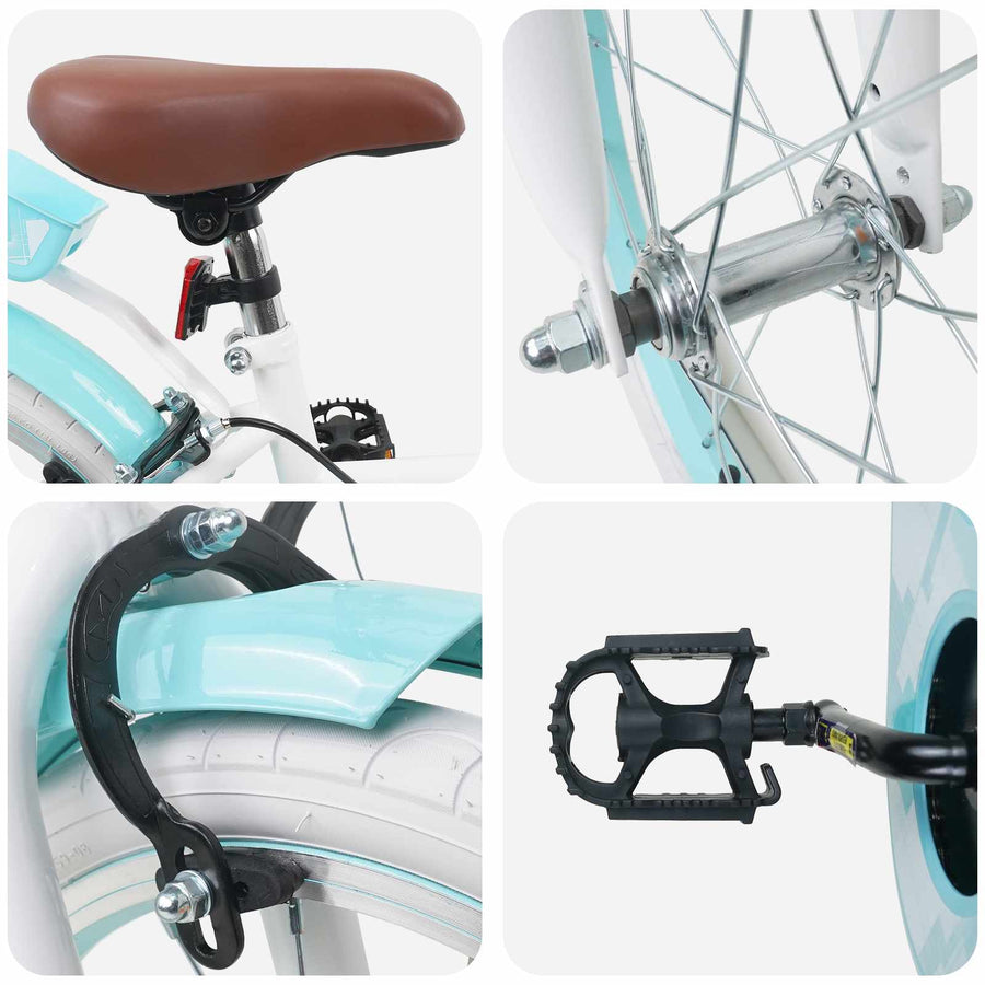 Kinderfiets 18 Inch voor 5-7 jaar Wit
