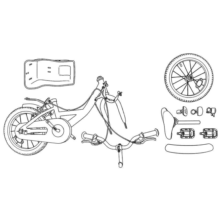 Kinderfiets 18 Inch voor 5-7 jaar Wit