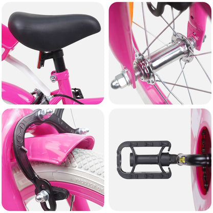 Kinderfiets 16 Inch voor 4-6 jaar oud Roze