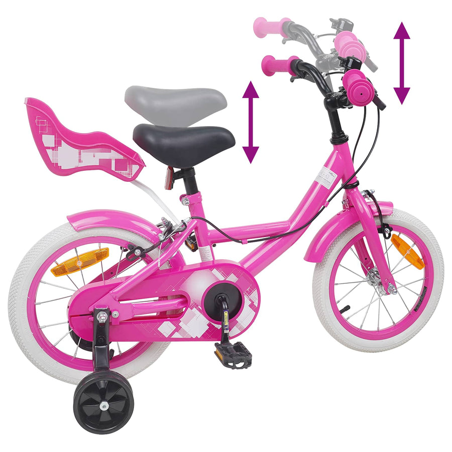 Kinderfiets 16 Inch voor 4-6 jaar oud Roze
