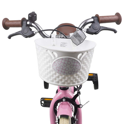 Kinderfiets 12 Inch voor 2-4 jaar oud Lichtroze