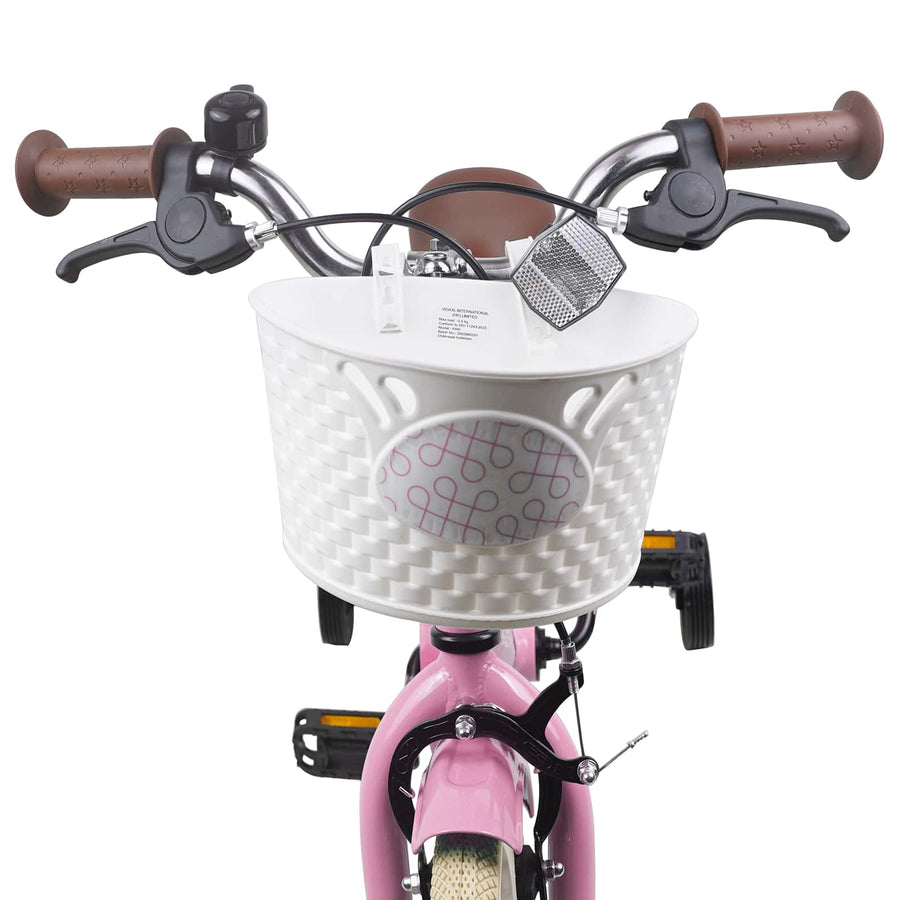 Kinderfiets 12 Inch voor 2-4 jaar oud Lichtroze