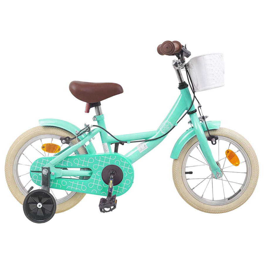 Kinderfiets 12 Inch voor 2-4 jaar oud Zeegroen