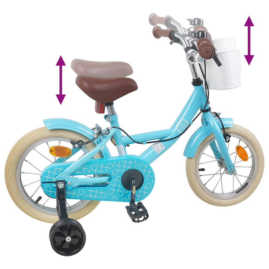Kinderfiets 16 Inch voor 4-6 jaar oud Lichtblauw
