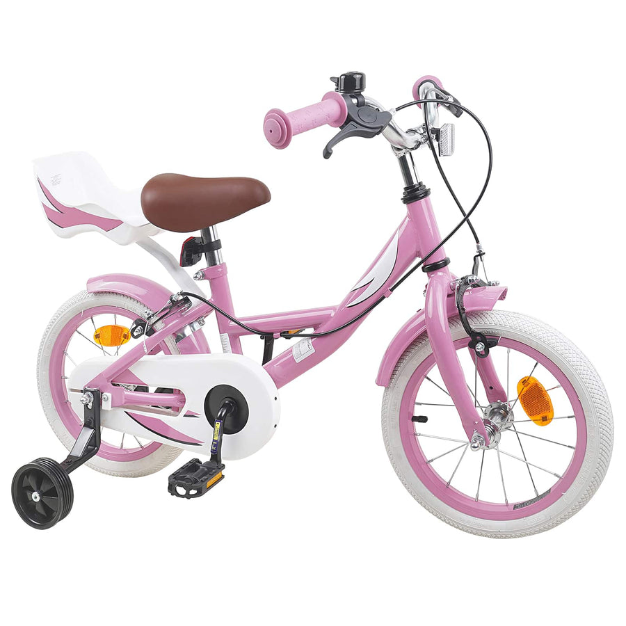 Kinderfiets 16 Inch voor 4-6 jaar oud Lichtroze