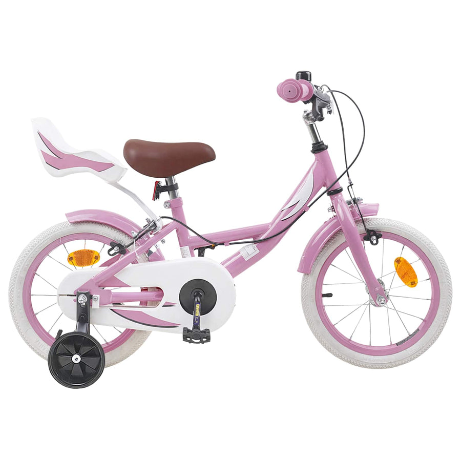 Kinderfiets 16 Inch voor 4-6 jaar oud Lichtroze