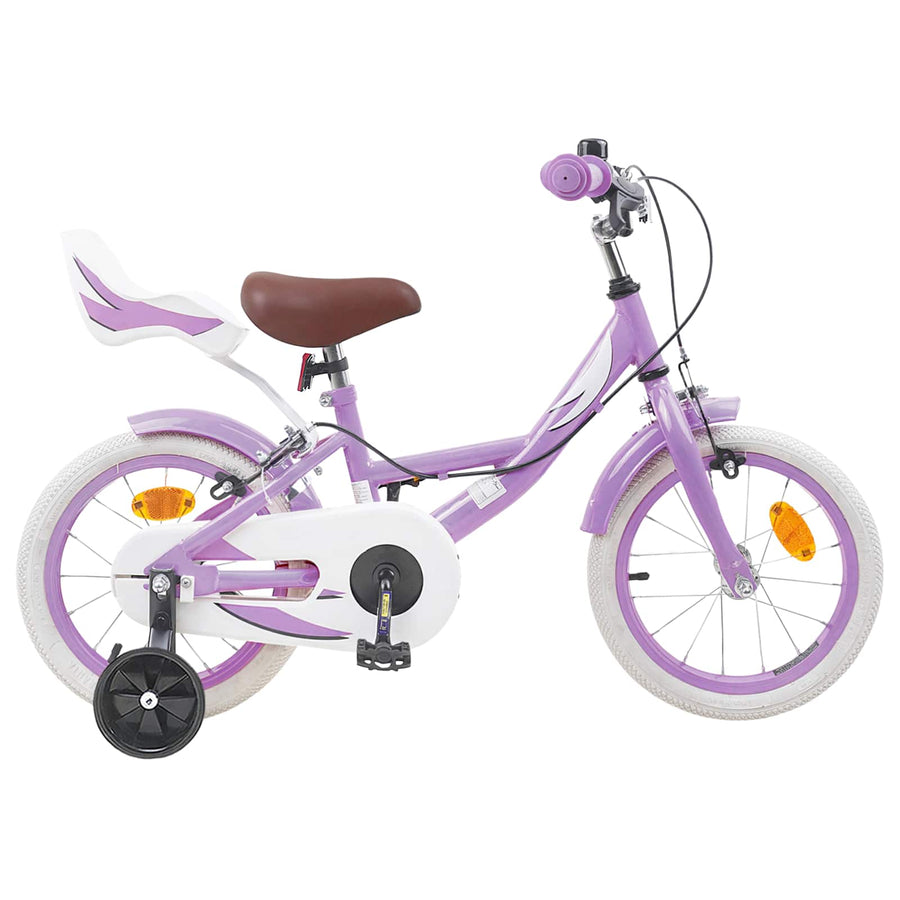 Kinderfiets 16 Inch voor 4-6 jaar oud Paars
