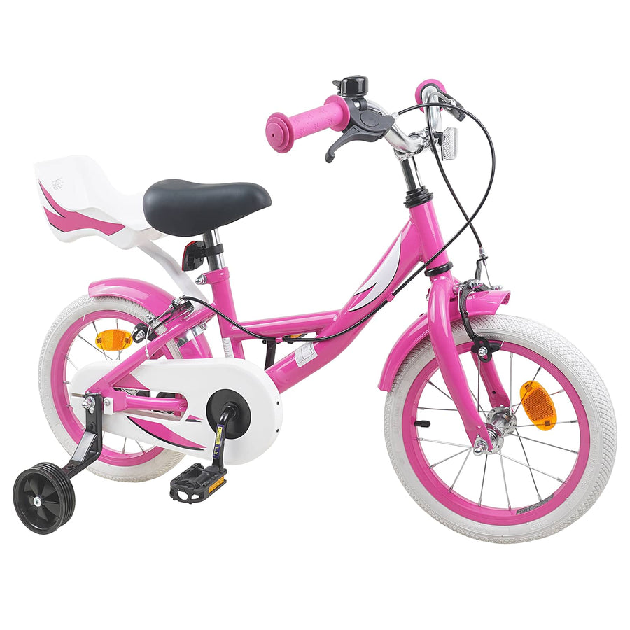 Kinderfiets 14 Inch voor 3-5 jaar oud Roze