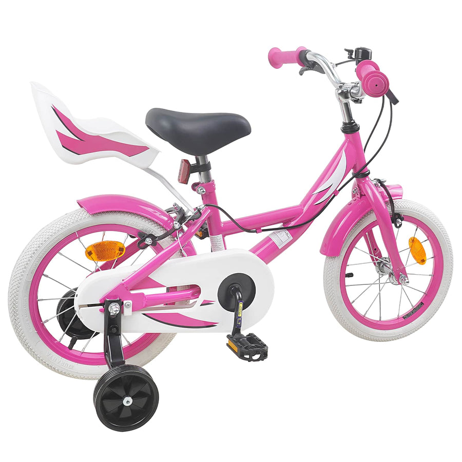 Kinderfiets 14 Inch voor 3-5 jaar oud Roze