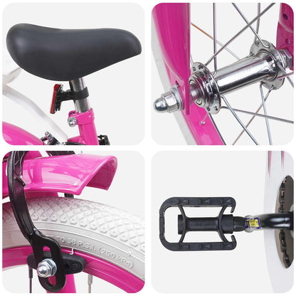 Kinderfiets 16 Inch voor 4-6 jaar oud Roze