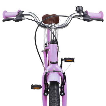 Kinderfiets 18 Inch voor 5-7 jaar Paars