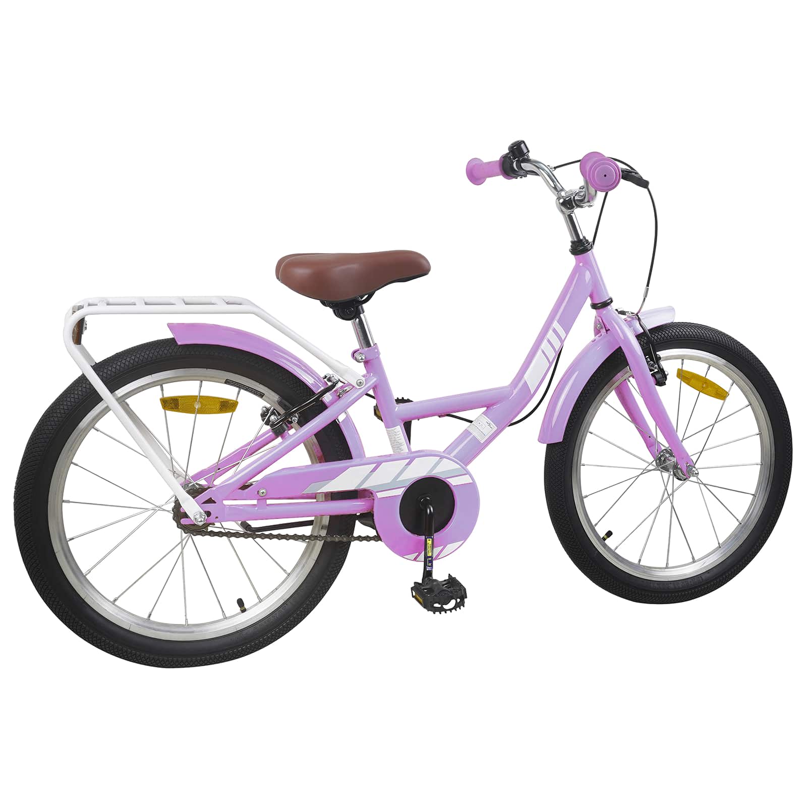 Kinderfiets 18 Inch voor 5-7 jaar Paars