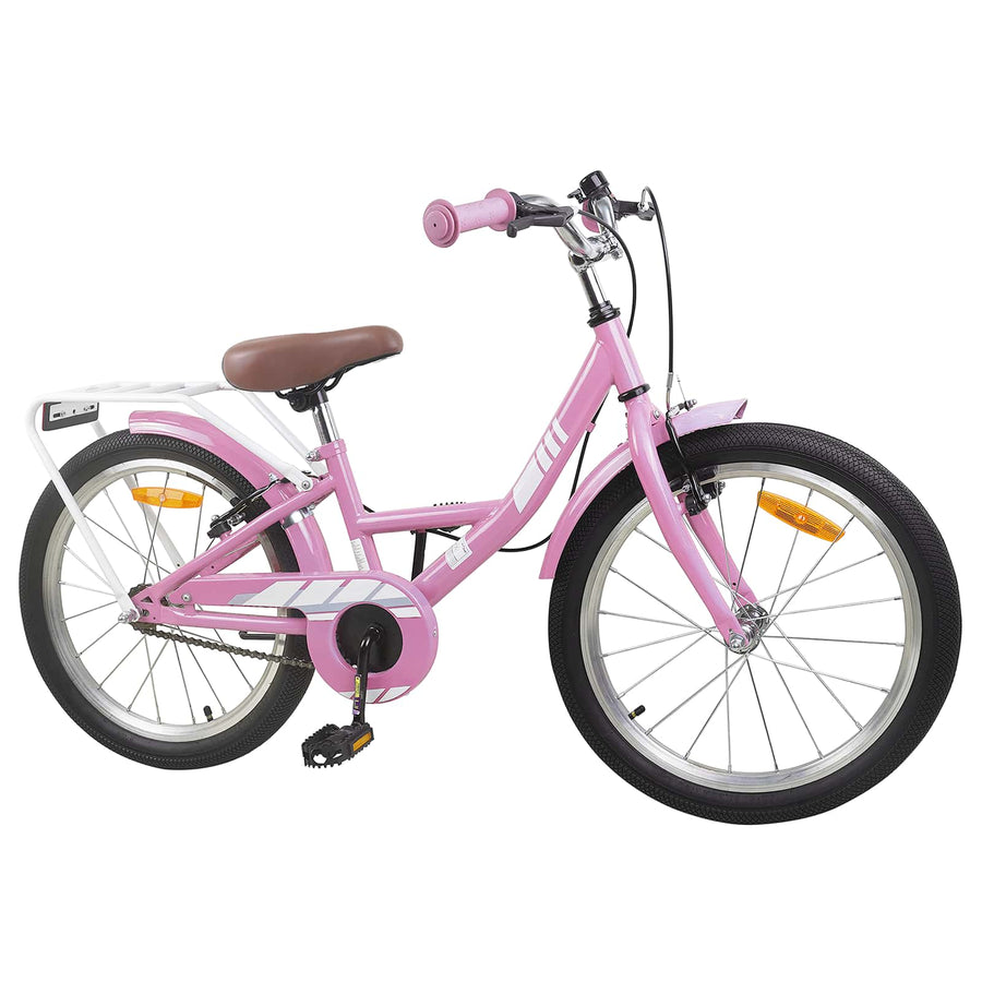 Kinderfiets 18 Inch voor 5-7 jaar Lichtroze