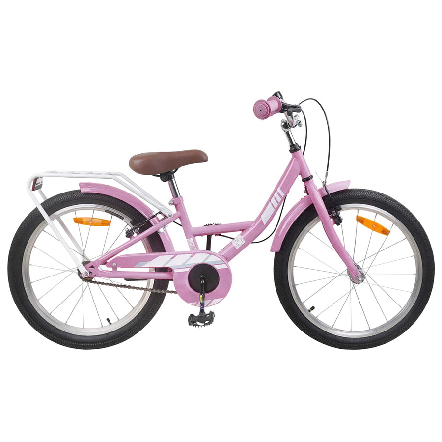 Kinderfiets 18 Inch voor 5-7 jaar Lichtroze