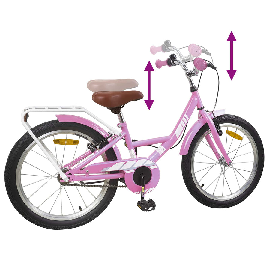Kinderfiets 20 Inch voor 6-11 jaar oud Lichtroze