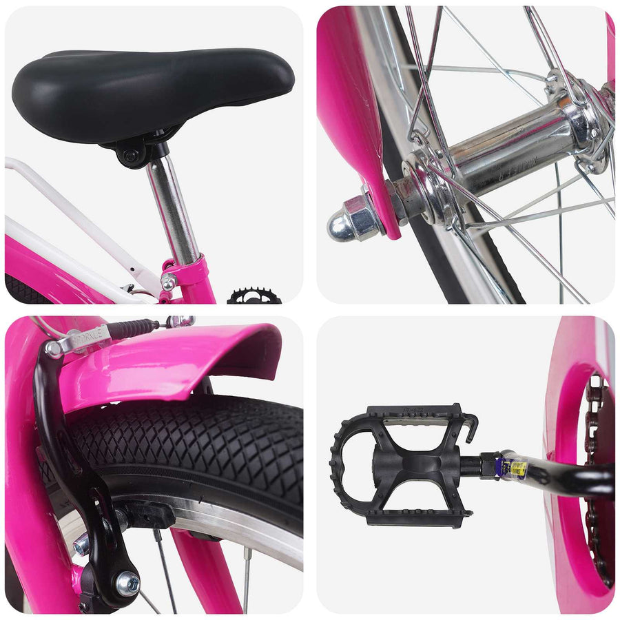 Kinderfiets 20 Inch voor 6-11 jaar oud Roze
