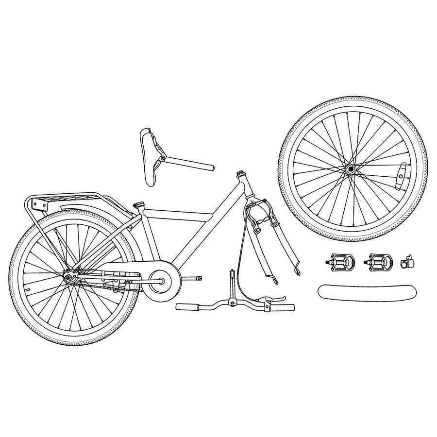 Kinderfiets 20 Inch voor 6-11 jaar oud Roze