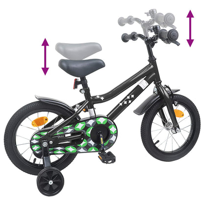 Kinderfiets 12 Inch voor 2-4 jaar oud Zwart
