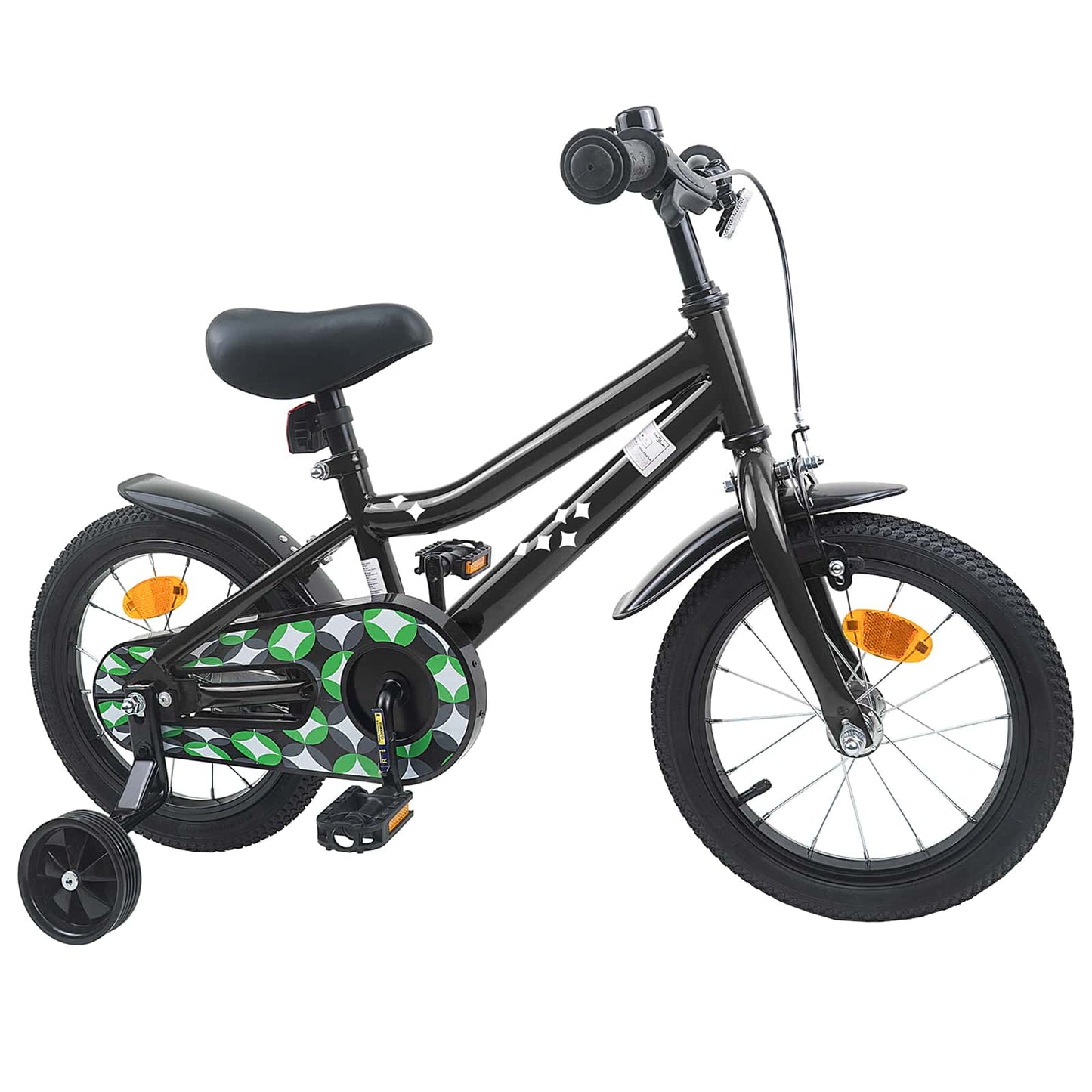 Kinderfiets 14 Inch voor 3-5 jaar oud Zwart