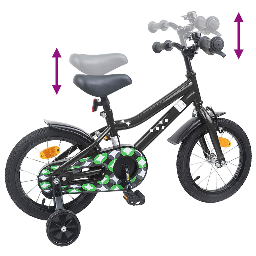 Kinderfiets 16 Inch voor 4-6 jaar oud Zwart