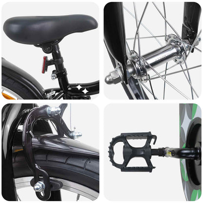 Kinderfiets 18 Inch voor 5-7 jaar Zwart