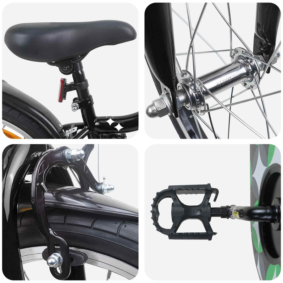 Kinderfiets 18 Inch voor 5-7 jaar Zwart