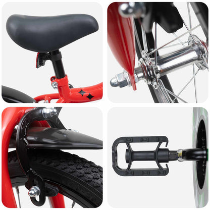 Kinderfiets 16 Inch voor 4-6 jaar oud Rood