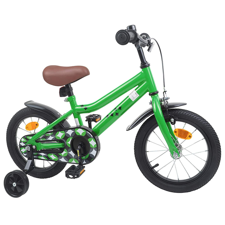 Kinderfiets 14 Inch voor 3-5 jaar oud Groen