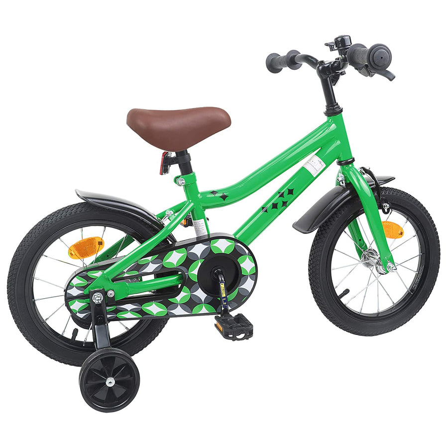 Kinderfiets 14 Inch voor 3-5 jaar oud Groen