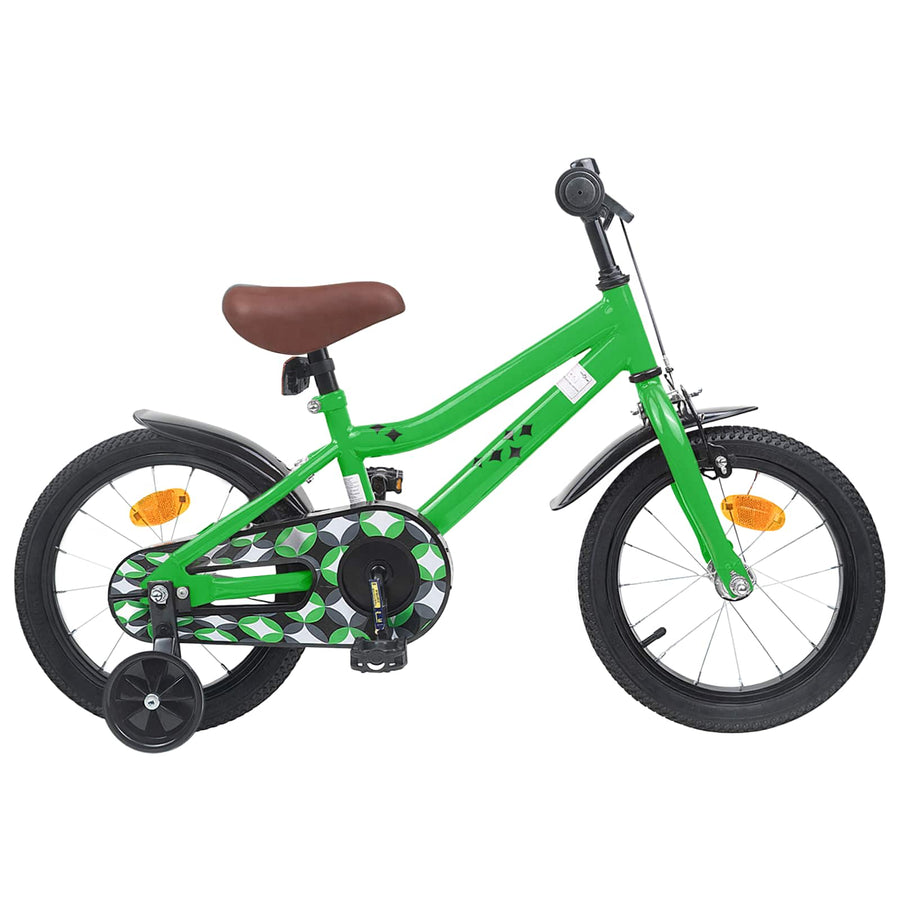 Kinderfiets 14 Inch voor 3-5 jaar oud Groen