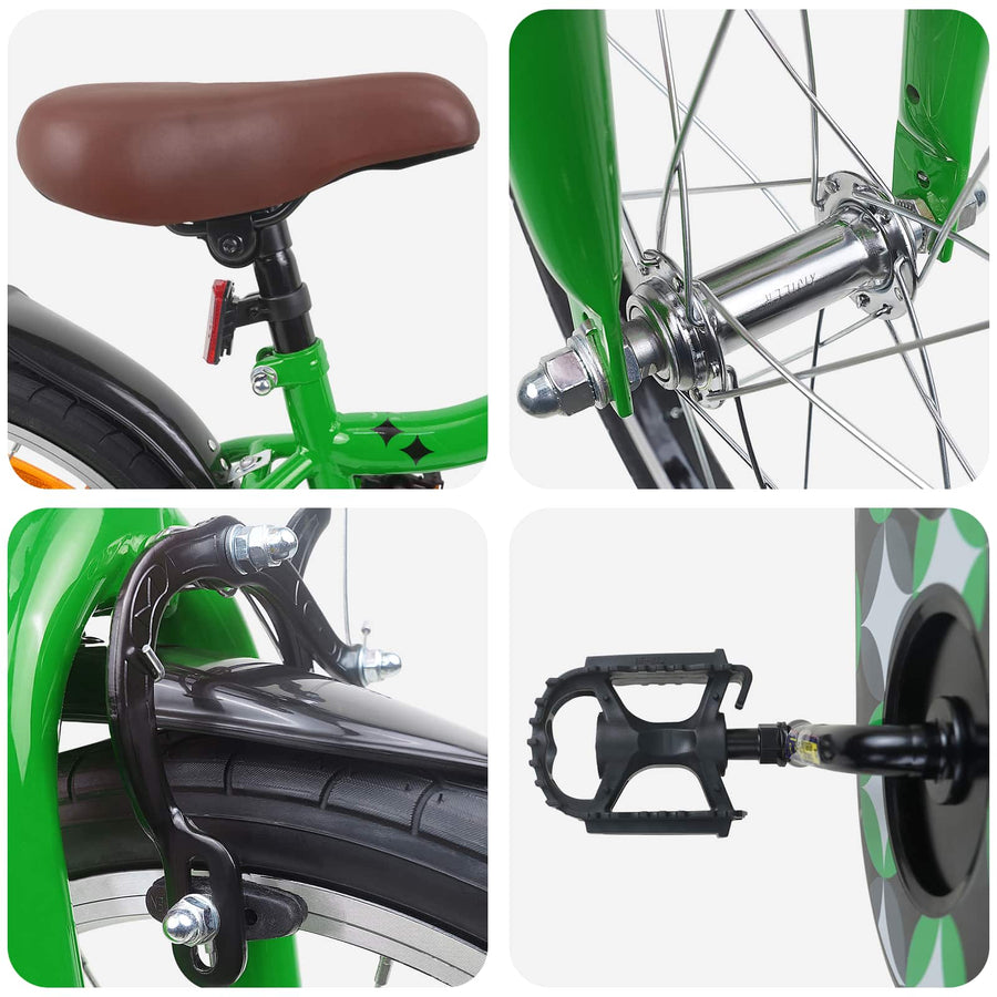Kinderfiets 18 Inch voor 5-7 jaar Groen