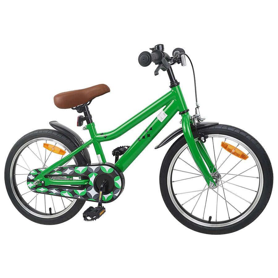 Kinderfiets 18 Inch voor 5-7 jaar Groen