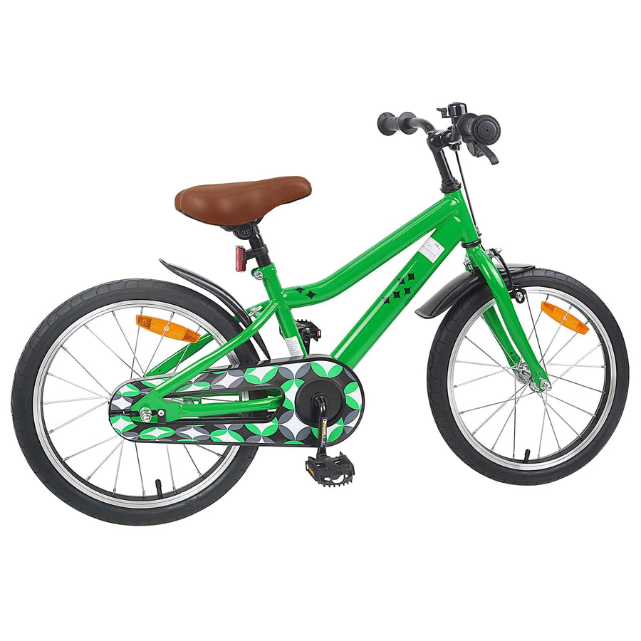 Kinderfiets 18 Inch voor 5-7 jaar Groen