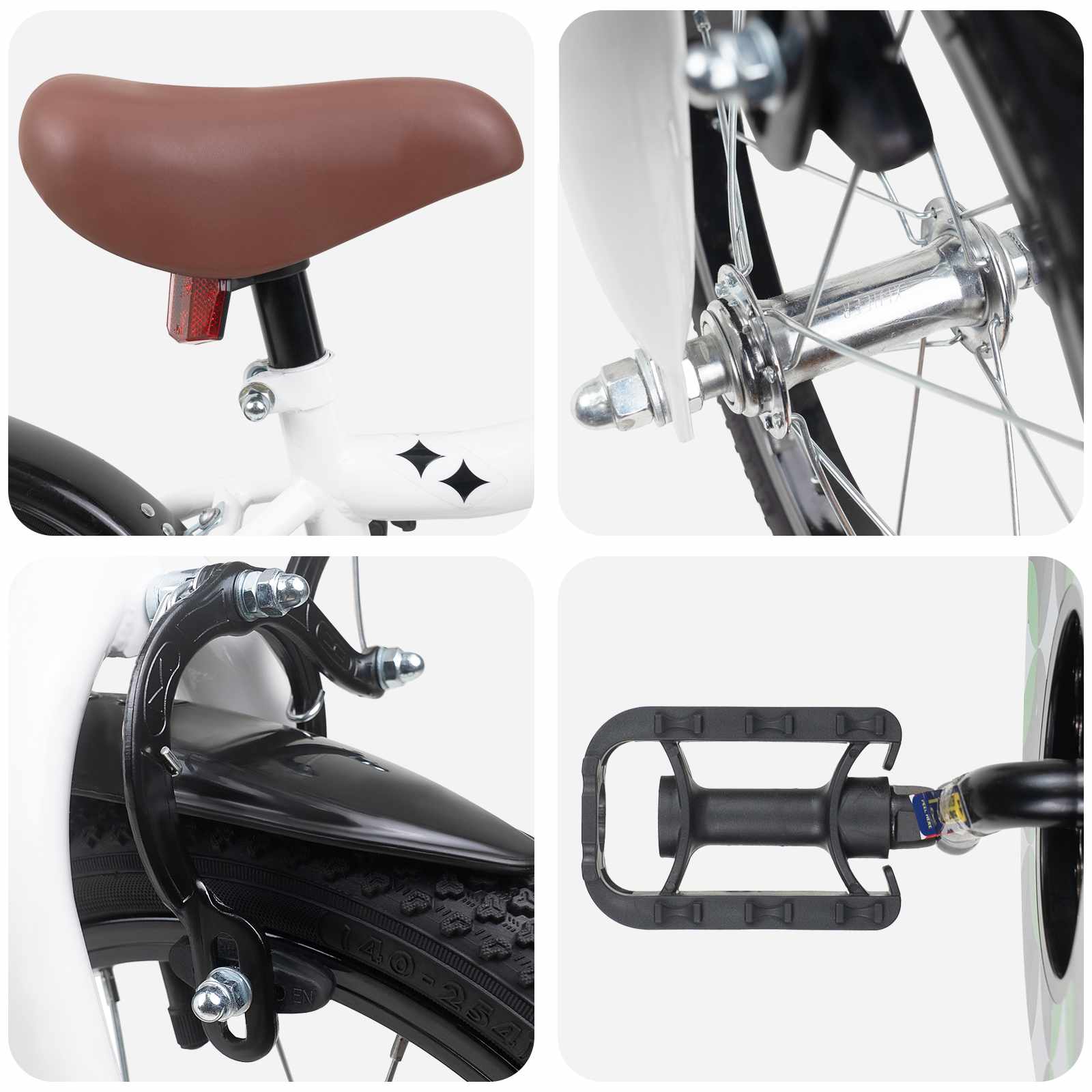 Kinderfiets 16 Inch voor 4-6 jaar oud Wit
