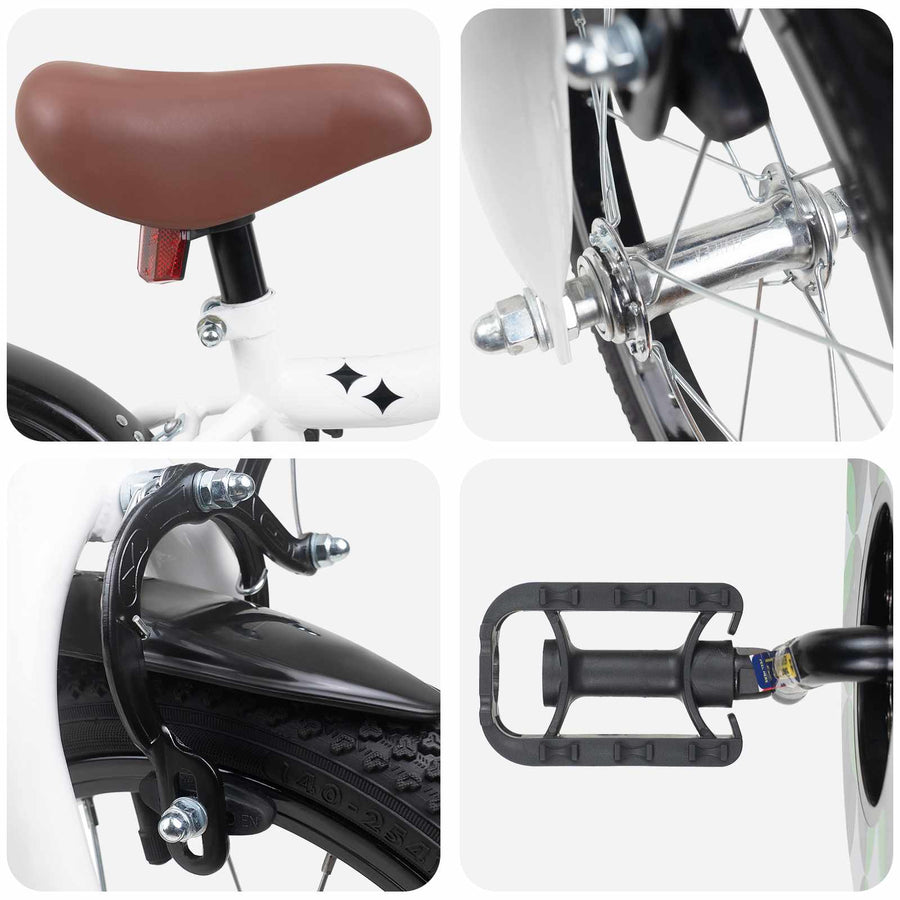Kinderfiets 16 Inch voor 4-6 jaar oud Wit