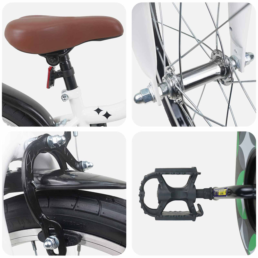 Kinderfiets 18 Inch voor 5-7 jaar Wit
