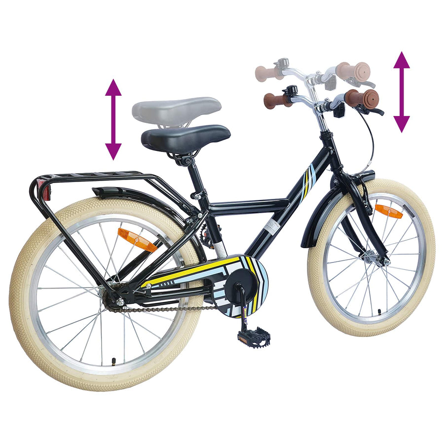 Kinderfiets 18 Inch voor 5-7 jaar Zwart